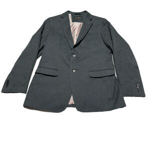 Banana Republic Sport Coat Charcoal Gray Blazer Jacket Tailored Fit 42L Long
